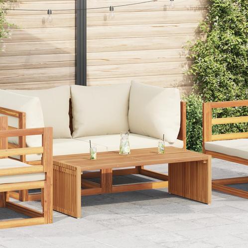 vidaXL Tuin Bijzettafel 110x55x35,5 cm Massief Teakhout, Tuin en Terras, Tuintafels, Nieuw, Verzenden