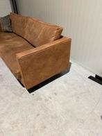 Mooie Cognac bank in goede staat, Huis en Inrichting, 250 tot 300 cm, Driepersoons, Zo goed als nieuw, Rechte bank