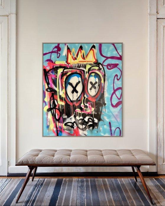 Timo Wedell - Underwater King Like Basquiat - XL, Antiek en Kunst, Kunst | Schilderijen | Modern