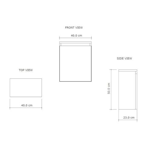 Fonteinmeubel BWS Meadow 40x50 cm Latte Incl. Topplaat, Doe-het-zelf en Verbouw, Sanitair, Ophalen of Verzenden