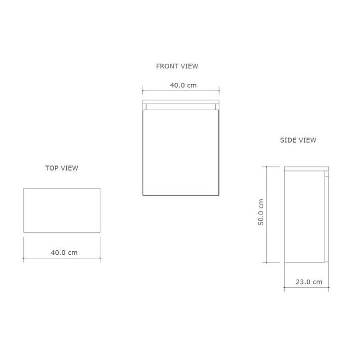 Fonteinmeubel BWS Meadow 40x50 cm Latte Incl. Topplaat, Doe-het-zelf en Verbouw, Sanitair, Ophalen of Verzenden
