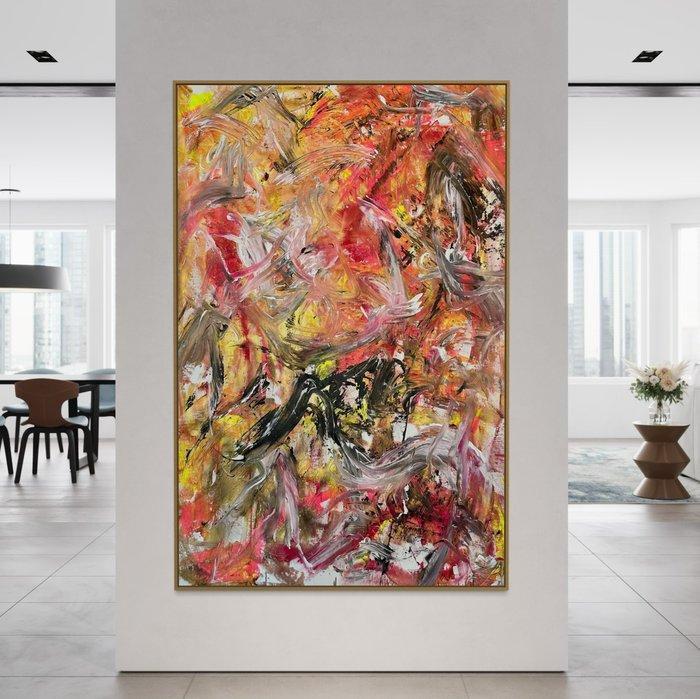Timo Wedell - Goldgräber Abstract - XXL, Antiek en Kunst, Kunst | Schilderijen | Modern