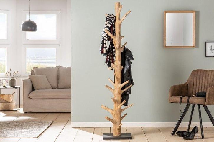 Massieve kapstok TREE NATURE 170cm kledingrek van natuurlijk, Huis en Inrichting, Woonaccessoires | Kapstokken, Ophalen of Verzenden