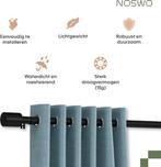 2dekans | Noswo Gordijnroede - Uitschuifbaar - 183 tot 366, Huis en Inrichting, Ophalen of Verzenden, Zo goed als nieuw, Zwart