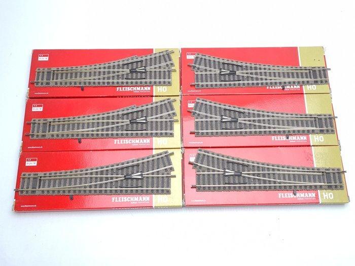 Fleischmann H0 - 6170/6171 - Modeltreinsporen (6) - 6x Profi, Hobby en Vrije tijd, Modeltreinen | H0