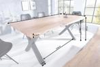 Massief houten eettafel MAMMUT NATURE 180cm acaciaboom rand, Huis en Inrichting, Tafels | Eettafels, Ophalen of Verzenden, Nieuw