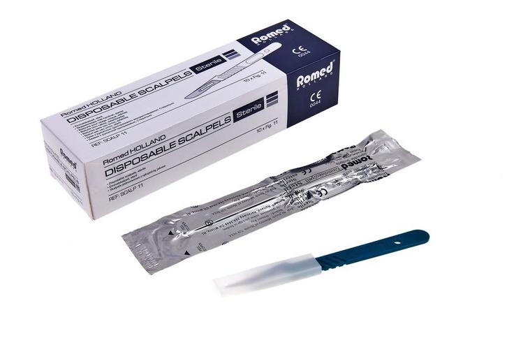 Romed Scalpelmesjes compleet met handvat, SCALP-11, nummer 1, Diversen, Verpleegmiddelen, Nieuw, Verzenden