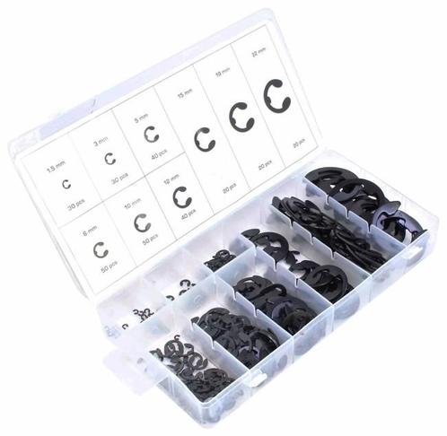 Borgring Set - 300 Dlg - Buitenwerks Assortiment - E Clips -, Auto diversen, Autogereedschap, Nieuw, Ophalen of Verzenden
