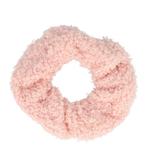 Scrunchie Haarelastiek Teddy Stof Roze, Sieraden, Tassen en Uiterlijk, Verzenden, Nieuw