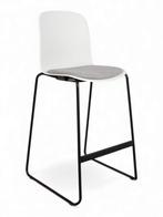 Steelcase Cavatina barkruk met bekleed zitvlak, sledge fr..., Huis en Inrichting, Stoelen, Ophalen of Verzenden, Nieuw