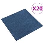 vidaXL Tapijttegels 20 st 5 m² 50x50 cm donkerblauw, Verzenden, Nieuw