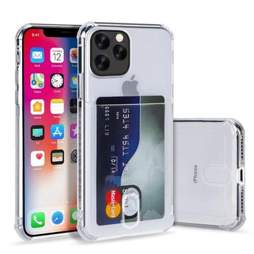 iPhone 15 Pro Transparant TPU Hoesje Met Card Slot - Pasjesv beschikbaar voor biedingen