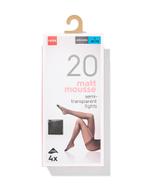 HEMA Panty 20denier matt-mousse - 40 stuks antraciet, Kleding | Dames, Leggings, Maillots en Panty's, Verzenden, Nieuw