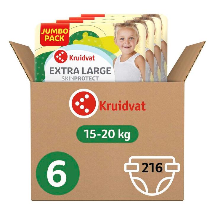 Kruidvat 6 Extra Large Luiers Volumedoos, Kinderen en Baby's, Overige Kinderen en Baby's, Nieuw, Verzenden