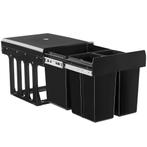 Inbouw prullenbak Ashlyn, 3-voudige scheiding, 31L, telescoo, Huis en Inrichting, Woonaccessoires | Prullenbakken, Verzenden, Nieuw