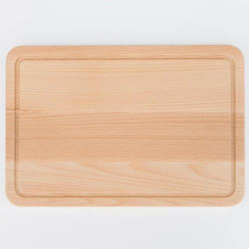 HOCHO Snijplank - Beukenhout - 300x200x15mm - Met Sapgeul..., Huis en Inrichting, Keuken | Keukenbenodigdheden, Nieuw, Ophalen of Verzenden