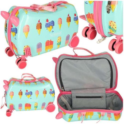 PerPhoenix Ride On Reiskoffer Kinderen ijsjes Motief 45 cm x, Sieraden, Tassen en Uiterlijk, Tassen | Reistassen en Weekendtassen