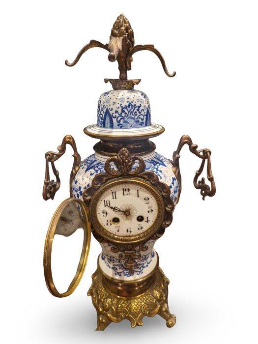 Pendule - Brons - 1850-1900, Antiek en Kunst, Antiek | Klokken