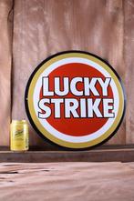 Emaille bord - XL Lucky Strike; emaille reclamebord; mooi en