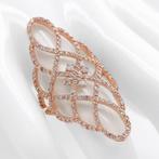 Zonder Minimumprijs - Ring Roségoud -  1.46 tw. Roze Diamant