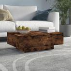 vidaXL Salontafel 90x60x31 cm bewerkt hout gerookt, Huis en Inrichting, Tafels | Salontafels, 50 tot 100 cm, Verzenden, Nieuw
