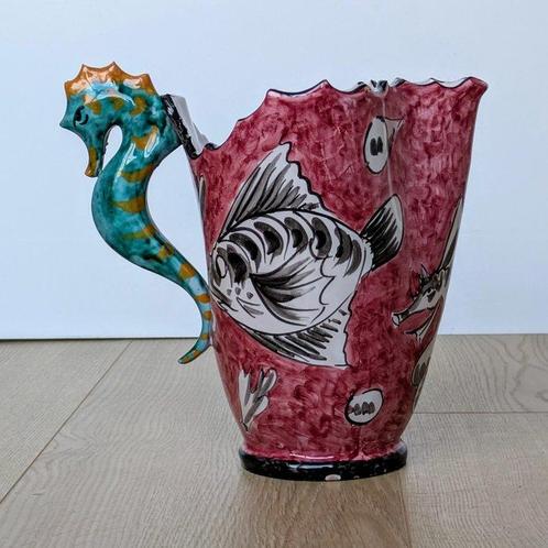 ALABBO (Reggio Calabria) - Vaas - zeepaardje - Aardewerk -, Antiek en Kunst, Antiek | Glas en Kristal