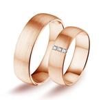 Actie trouwringen in 8/14/18 karaat roségoud per paar van..., Sieraden, Tassen en Uiterlijk, Ringen, Verzenden, Nieuw
