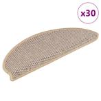 vidaXL Trapmatten Sisal-Look zelfklevend 30 st 65x21x4 cm, Verzenden, Nieuw