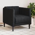 vidaXL Fauteuil stof zwart, Verzenden, Nieuw, Eenpersoons, Stof