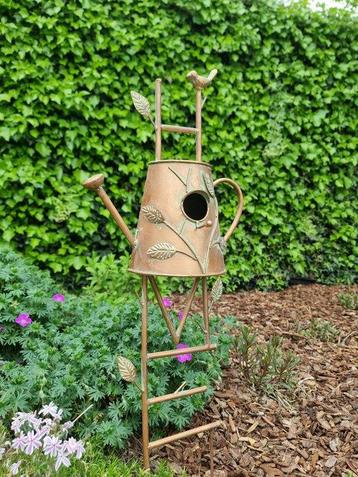 Beeldje - BIrdhouse - IJzer, Metaal beschikbaar voor biedingen