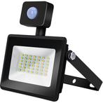 LED Bouwlamp 30 Watt met Sensor - LED Schijnwerper - Aigi, Nieuw, Ophalen of Verzenden, Lamp met armatuur