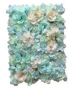 Flowerwall flower wall 40*60cm. 19 zeegroen lichtblauw aqua, Hobby en Vrije tijd, Ophalen of Verzenden, Nieuw