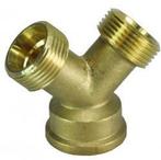 Mess.Y-stuk connector 3/4''bi - 2xbui., Doe-het-zelf en Verbouw, Sanitair, Ophalen of Verzenden, Nieuw, Bad