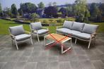 Showroommodel Porto stoel-bank loungeset 3-delig wit, Tuin en Terras, Tuinsets en Loungesets, Ophalen of Verzenden, Nieuw