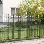 vidaXL Spike Ring Hek Zwart 200 x 130 cm Gepoedercoat staal, Verzenden, Nieuw, IJzer
