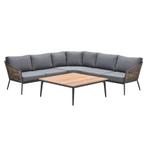 Garden Impressions San Vito loungeset 4-delig - donker grijs, Tuin en Terras, Tuinsets en Loungesets, Verzenden, Nieuw