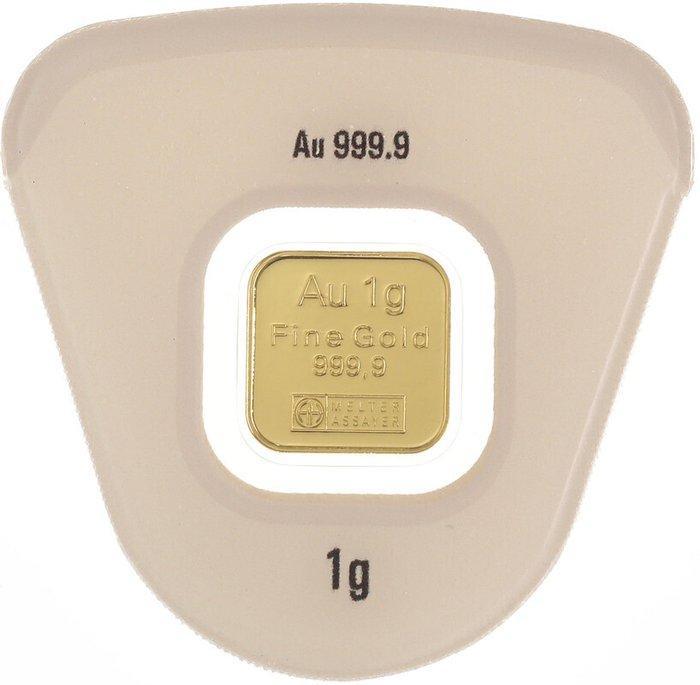1 gram - Goud .999 - Argor-Heraeus, Switzerland - Verzegeld, Postzegels en Munten, Edelmetalen en Baren