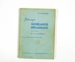 Boek Vintage Beknopte Nederlandse Spraakkunst 1952 - EL912, Boeken, Verzenden, Gelezen