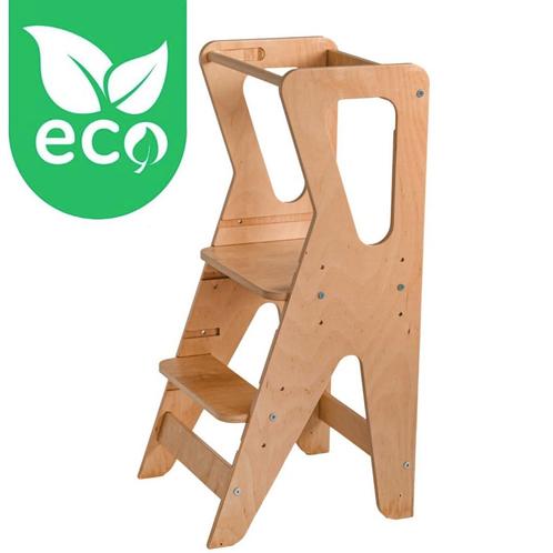 Luna Toys Nature ECO Houten Leertoren Keukenhulp 9503009900, Kinderen en Baby's, Kinderkamer | Tafels en Stoelen, Nieuw, Verzenden