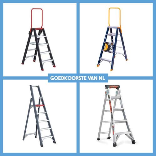 Aluminium trappen Altrex | Professioneel en thuis gebruik, Doe-het-zelf en Verbouw, Ladders en Trappen, Trap, Nieuw, Opvouwbaar of Inschuifbaar