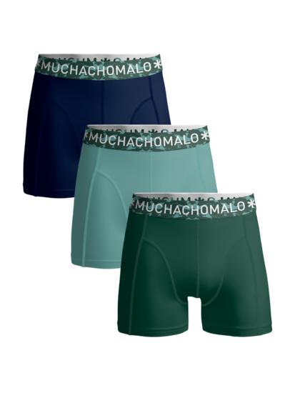 Muchachomalo Solid - Boxershort Heren - Groen - 3 Pack, Kleding | Heren, Ondergoed, Verzenden