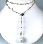 Halsketting Zilver Parel - Parel - SSP-Akoya Ø8x16mm, Nieuw