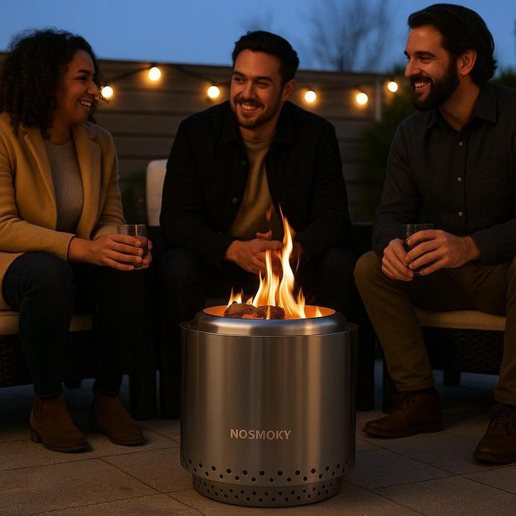 Rookvrije vuurkorf NoSmoky maat M, Tuin en Terras, Vuurkorven, Vuurkorf, Nieuw, Verzenden