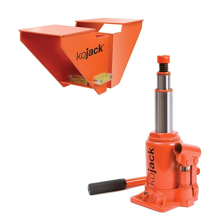 KoJack hydraulische carakrik met waterpas, Caravans en Kamperen, Kampeeraccessoires, Verzenden
