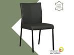 Leren eetkamerstoel Basic - Toledo Verde (donkergroen) -, Huis en Inrichting, Stoelen, Overige kleuren, Nieuw, Leer, Ophalen of Verzenden
