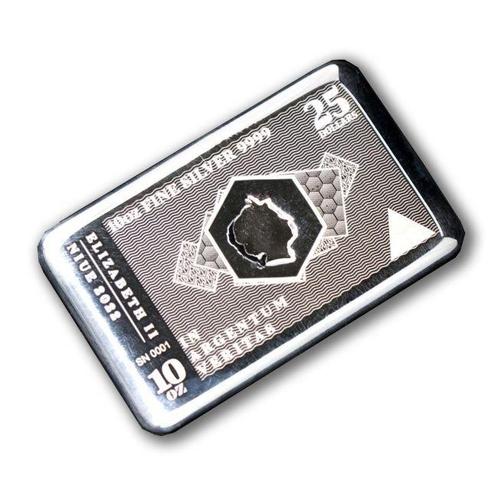 10 troy ounce - Zilver .999 - 2022 10 oz $25 Niue Silver, Postzegels en Munten, Edelmetalen en Baren