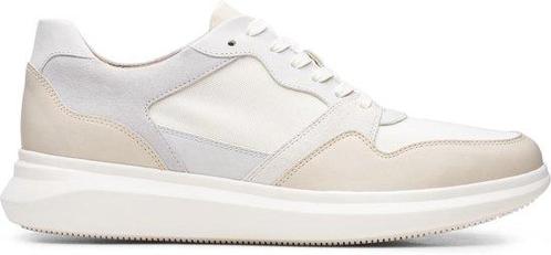 Clarks Un Globe Run - Maat 40 - Heren Sneakers - White Combi, Kleding | Heren, Schoenen, Verzenden