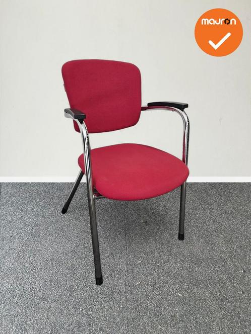 Ahrend vergaderstoel - Rood Gestoffeerd, Zakelijke goederen, Kantoor en Winkelinrichting | Kantoormeubilair en Inrichting, Stoel