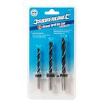 Silverline Deuvelboor set - 3 delig - 6, 8 en 10 mm - car..., Ophalen of Verzenden, Nieuw