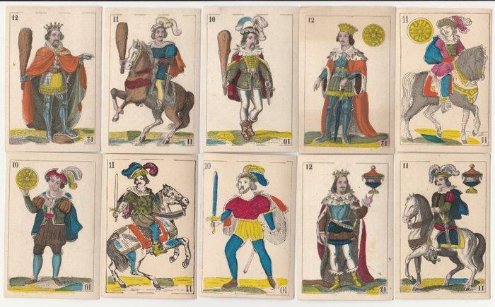 Johann Conrad Jegel, Nürnberg - Speelkaarten - Spanische, Antiek en Kunst, Antiek | Speelgoed